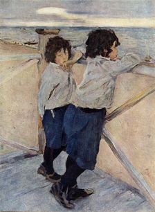 Children 1899, (1939). Creator: Valentin Serov