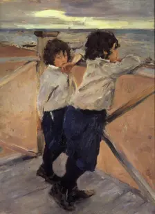 Children 1899. Artist: Valentin Serov