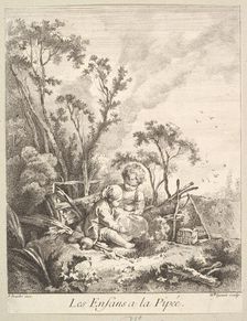 Children Catching Birds. Creator: Marie Madeleine Igonet