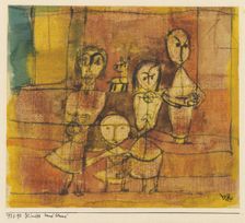 Children and dog, 1920. Artist: Klee, Paul (1879-1940)