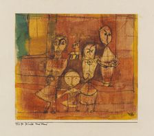 Children And Dog, 1920. Creator: Klee, Paul (1879-1940)