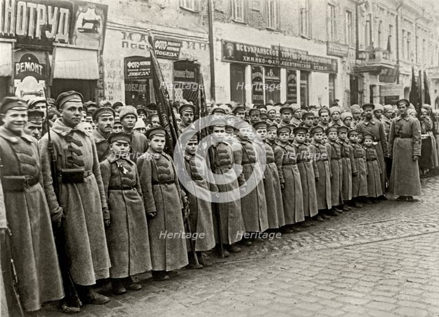 Children as Red Army men. Moscow, December 17, 1923.