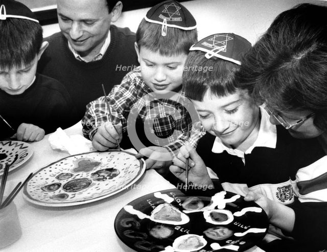 Children at Passover, Kingston, London, 29 March 1998. Creator: Unknown.
