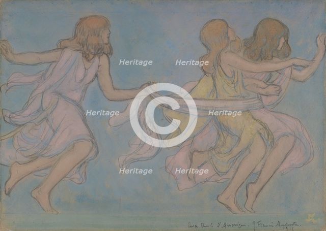 Children at Play, 1915. Creator: Jean Francis Auburtin.