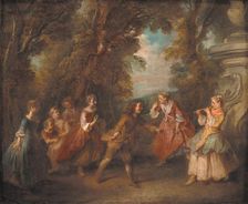 Children at Play in the Open, 1705-1743. Creator: Nicolas Lancret
