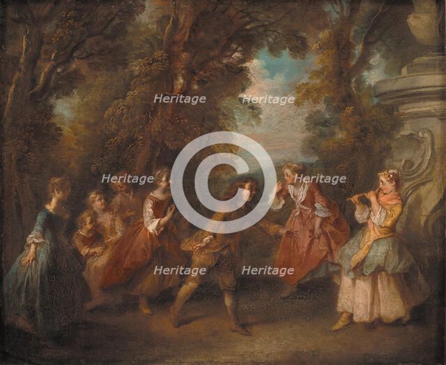 Children at Play in the Open. Artist: Lancret, Nicolas (1690-1743)