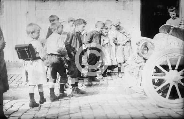 Children at Riviere, Belg., between c1910 and c1915. Creator: Bain News Service.