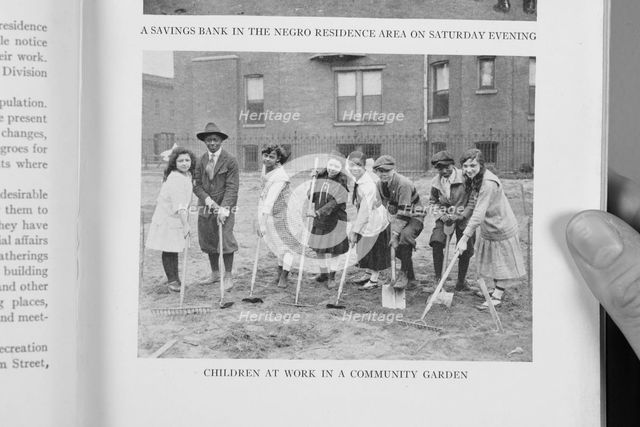 Children at work in a community garden, 1922. Creator: Unknown.