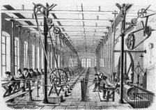 Children at work in a paper mill, Aschaffenburg, Bavaria, Germany, 1858. Creator: Unknown