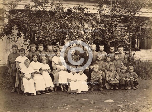 Children at the Kara Orphanage, 1891. Creator: Aleksei Kuznetsov.
