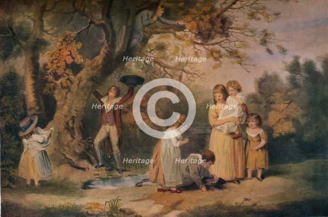 'Children Bird Nesting', 1789. Artist: William Ward.