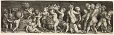 Children Gathering Grapes, 1529. Creator: Master I.B.