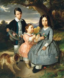 Children group portrait, 1851