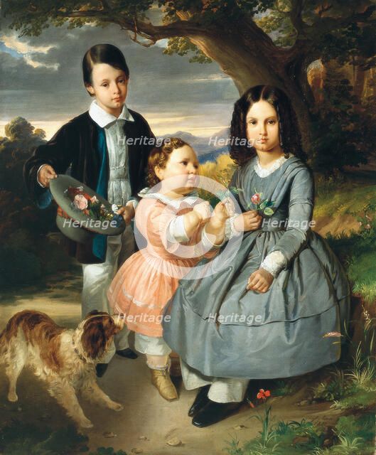 Children group portrait, 1851.