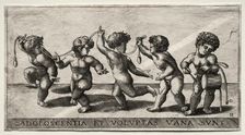 Children Dancing to a Drum, mid-16th century. Creator: Giorgio Reverdino (Italian, active c. 1531-1564/70)