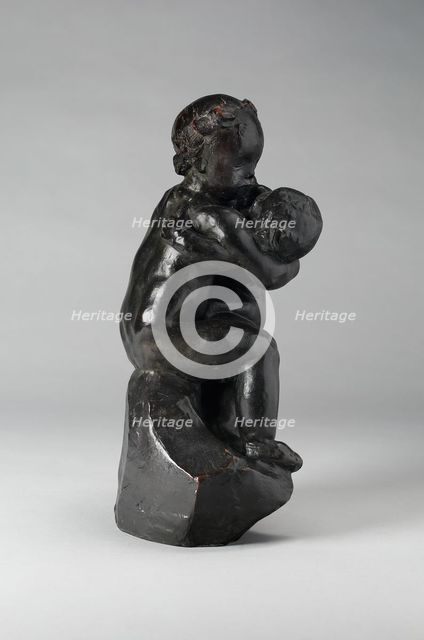 Children Embracing (Enfants s’embrassant), Modeled about 1881, cast before 1916. Creator: Auguste Rodin.