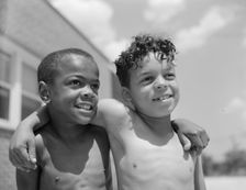 Children, Frederick Douglass housing project, Anacostia, D.C., 1942. Creator: Gordon Parks