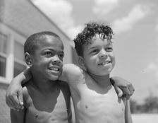 Children, Frederick Douglass housing project, Anacostia, D.C., 1942. Creator: Gordon Parks