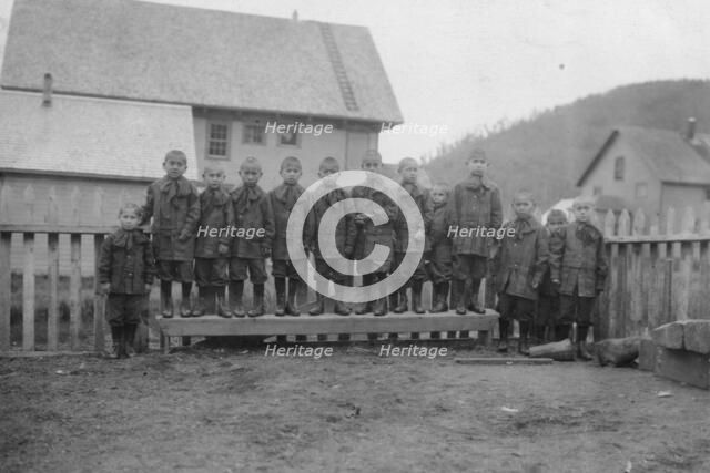 Children from Holy Cross Mission, between c1900 and 1916. Creator: Unknown.