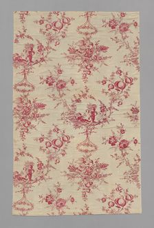 Children Harvesting (Furnishing Fabric), Orléans, 18th century. Creator: Unknown