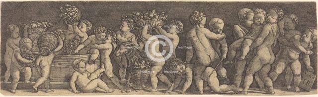 Children Harvesting Grapes. Creator: Master I. B..