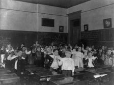 Children in classroom, (1899?). Creator: Frances Benjamin Johnston