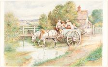 Children in a Cart. Creator: Birket Foster