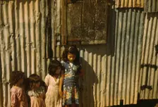Children in a company housing settlement, Puerto Rico, 1941. Creator: Jack Delano