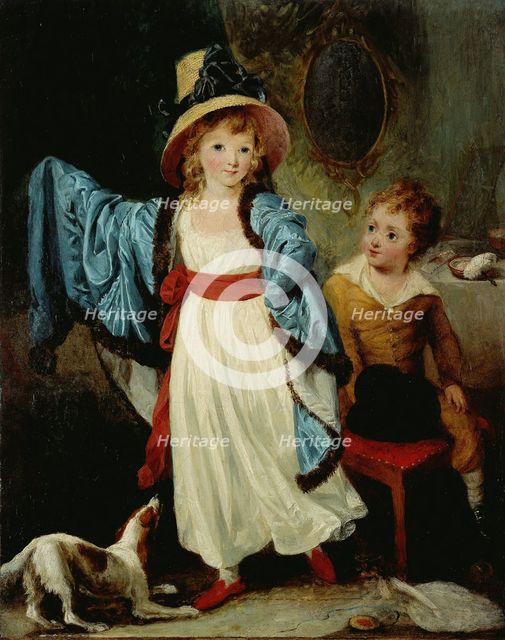 Children in disguise, known as Les Atours, c1790. Creators: William Artaud, John Hoppner.