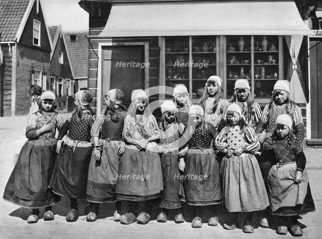 Children in national costume, Marken, Netherlands, c1934. Artist: Unknown