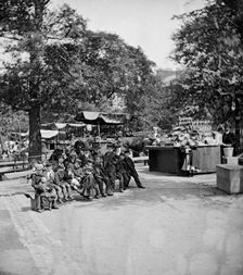 Children in St James Park, London, c1870-c1900. Artist: York & Son