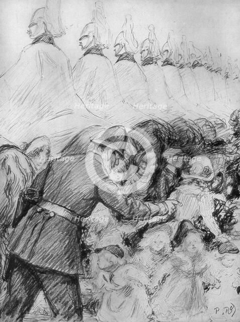 Children in the crowd at the proclamation of King George V, 1910. Artist: Unknown