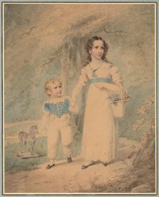 Children in the Park, 1824. Creator: Henry Inman