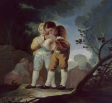 Children inflating a bladder, 18th-19th century. Creator: Goya y Lucientes, Francisco de (1746 - 1828)