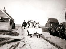 Children on Marken Island, Netherlands, 1898. Artist: James Batkin