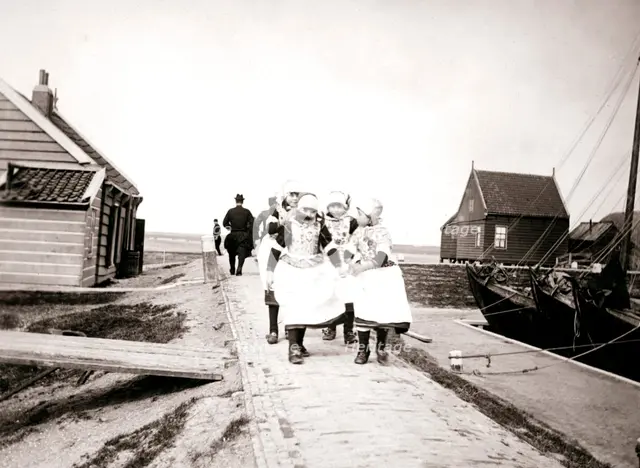 Children on Marken Island, Netherlands, 1898. Artist: James Batkin