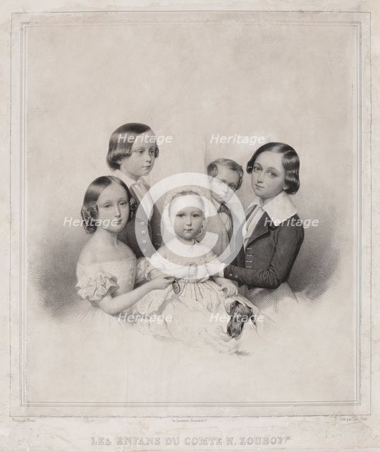 Children of Count Nikolay Alexandrovich Zubov.
