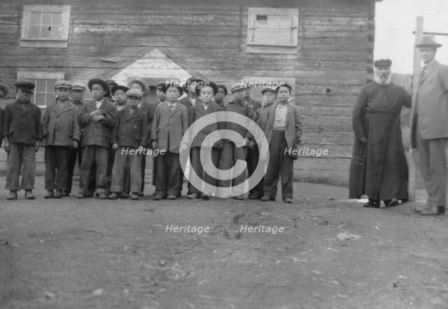 Children of Holy Cross Mission, between c1900 and 1916. Creator: Unknown.