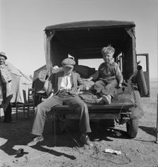 Children of Oklahoma migrants in agricultural workers camp near Calipatria, California, 1937. Creator: Dorothea Lange