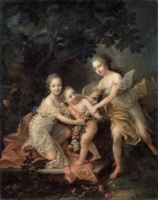 Children of Louis Philippe, duc d'Orléans 18th century. Creator: Drouais, François-Hubert (1727-1775)