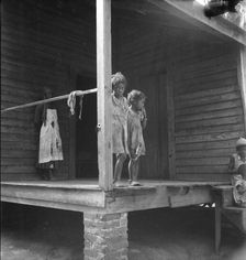 Children of turpentine worker near Cordele, Alabama, 1936. Creator: Dorothea Lange