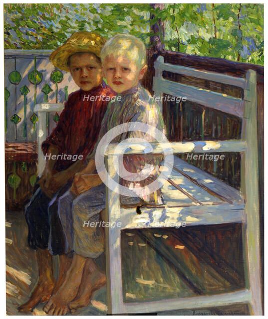 'Children', late 19th or 20th century. Artist: Nikolaj Petrovic Bogdanov-Bel'skij