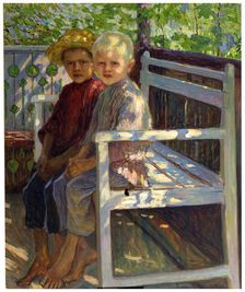 Children late 19th or 20th century. Artist: Nikolaj Petrovic Bogdanov-Bel'skij