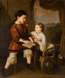 Children Learning, 1861. Creator: Saturnin Swierzynski