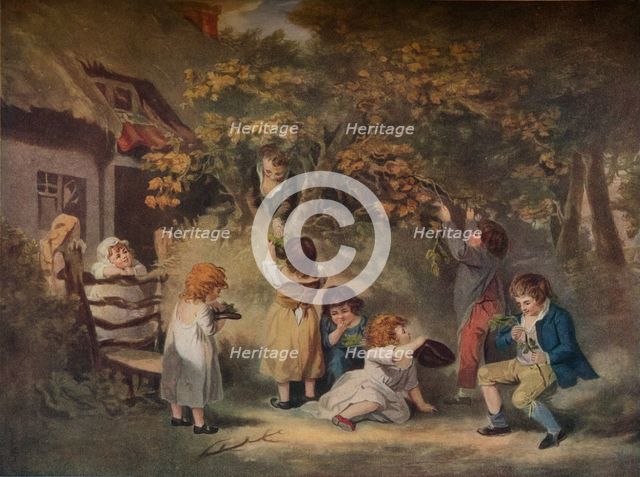 'Children Nutting', c1783. Artist: Edward Dayes.