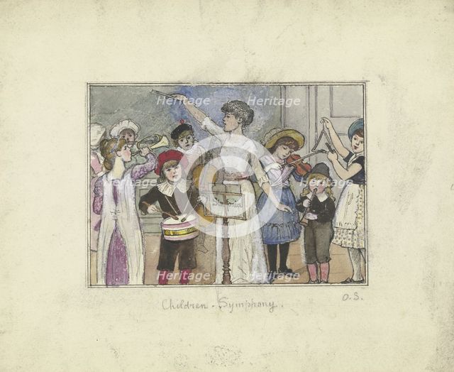"Children-Symphony",  mid-late 19th century. Creator: Otto Scholderer.