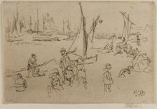 Children, Portsmouth, 1887. Creator: James Abbott McNeill Whistler