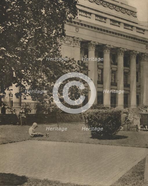 'Children Play Where Once The Scaffold Dripped Blood', c1935. Creator: Donald McLeish.