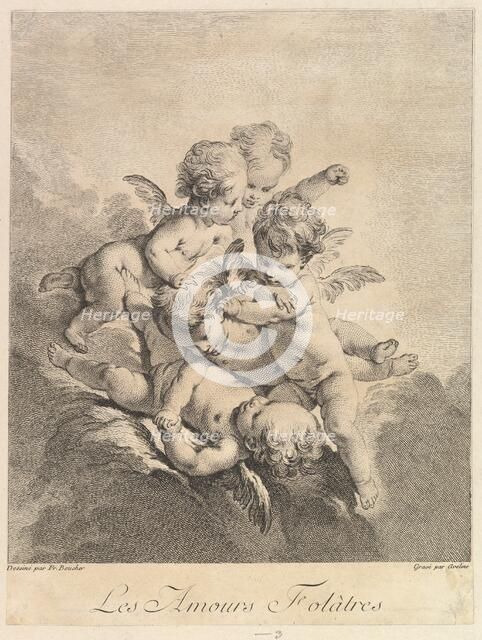Children playing, 1750. Creator: Pierre Alexandre Aveline.