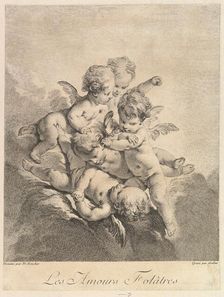 Children playing, 1750. Creator: Pierre Alexandre Aveline